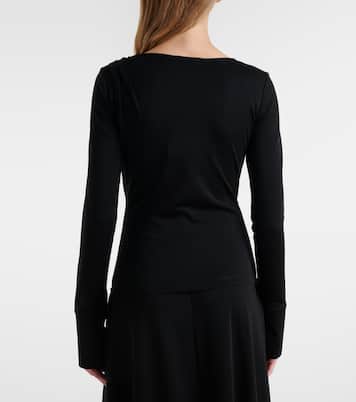 Adagio virgin wool wrap top | Max Mara