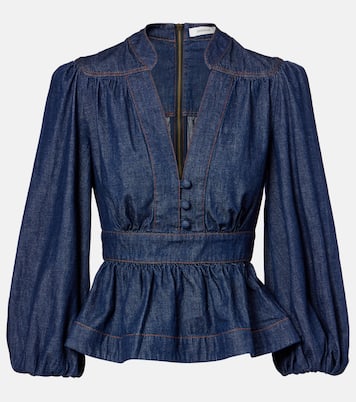 Awaken denim blouse | Zimmermann