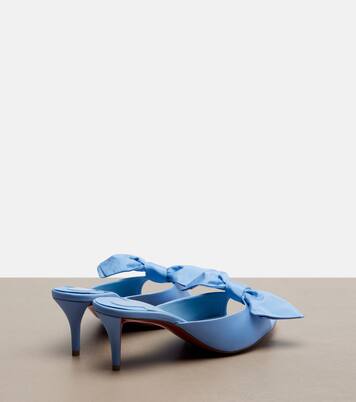 Mulazee bow-detail silk taffeta mules | Christian Louboutin
