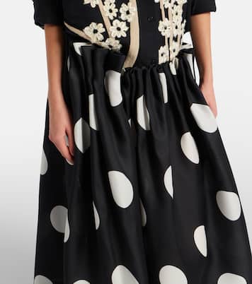 Riley polka-dot silk maxi skirt | Khaite