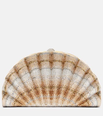 Clutch Origami Fan mit Kristallen | Judith Leiber Couture