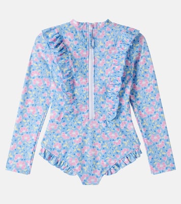 Aurelie floral ruffled swimsuit | Louise Misha