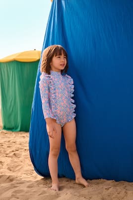 Aurelie floral ruffled swimsuit | Louise Misha