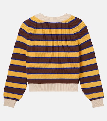 Cardigan en coton rayé | Bobo Choses