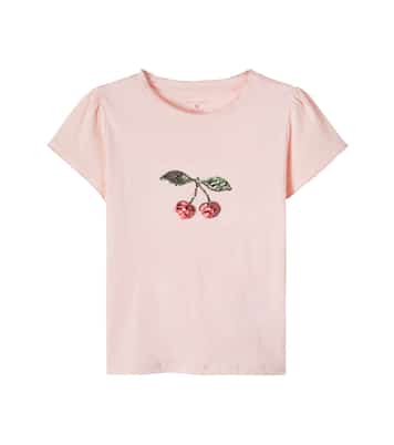 T-shirt Famo in jersey di cotone con paillettes | Konges Sløjd