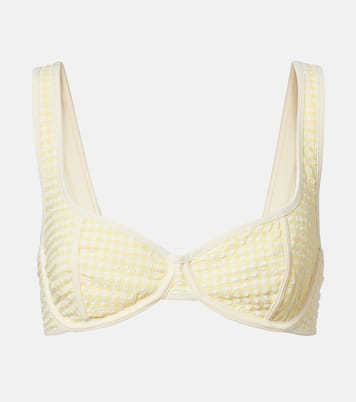 Top de bikini Romy a cuadros | Montce