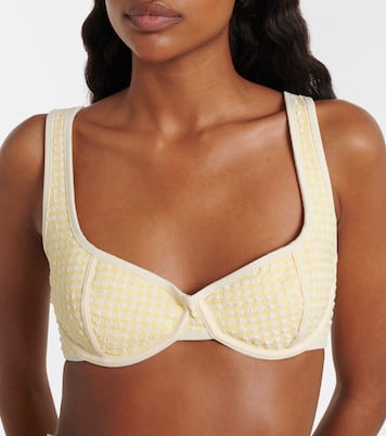 Top de bikini Romy a cuadros | Montce