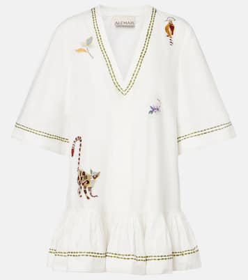 Camelia embroidered cotton minidress | Alémais