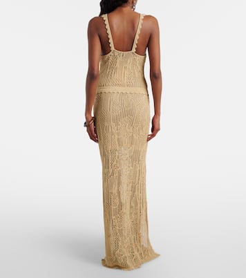 Robe longue Ornella en crochet à perles fantaisie | Isabel Marant