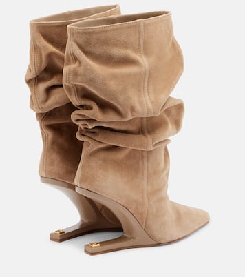 No-Wedge suede ankle boots | Balmain