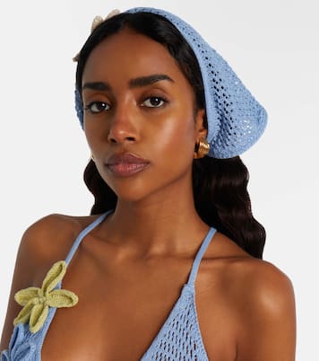 Foulard en crochet à appliqué | Bananhot