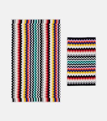 Best set of 2 cotton terry towels | Missoni