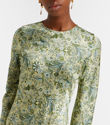 Gemma printed silk-blend maxi dress | Veronica Beard