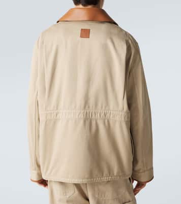 Paula's Ibiza Jacke aus Baumwolle mit Leder | Loewe