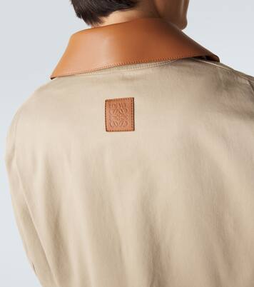 Paula's Ibiza Jacke aus Baumwolle mit Leder | Loewe