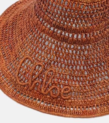 Sombrero de rafia con logo | Chloé