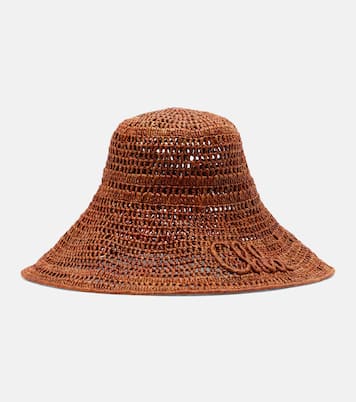 Sombrero de rafia con logo | Chloé