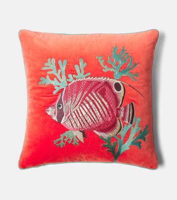 Velvet cushion | Les-Ottomans