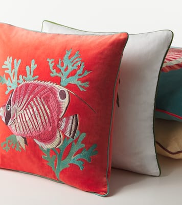 Velvet cushion | Les-Ottomans