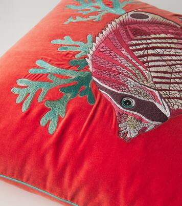 Velvet cushion | Les-Ottomans