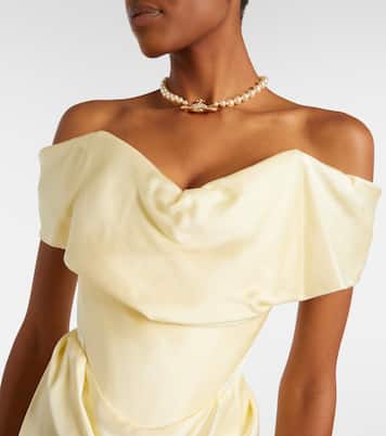 Nova Cocotte draped satin bustier gown | Vivienne Westwood