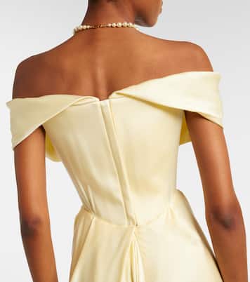 Nova Cocotte draped satin bustier gown | Vivienne Westwood