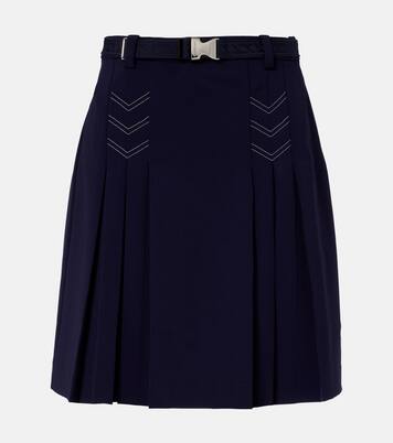 Belted pleated miniskirt | Tory Burch