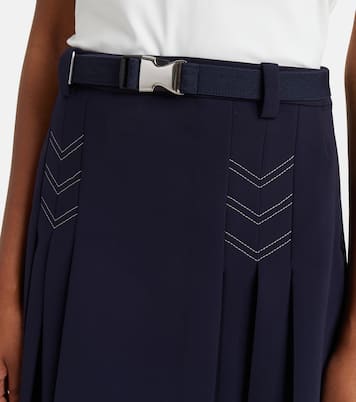 Belted pleated miniskirt | Tory Burch