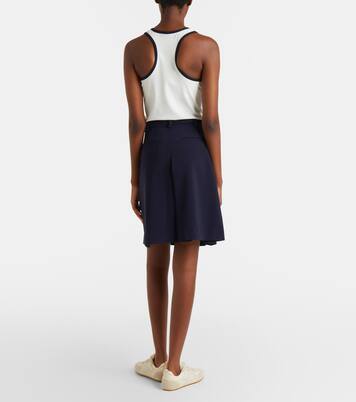 Belted pleated miniskirt | Tory Burch