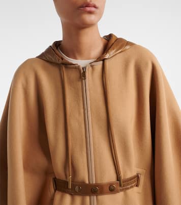 Belted wool-blend cape | Moncler