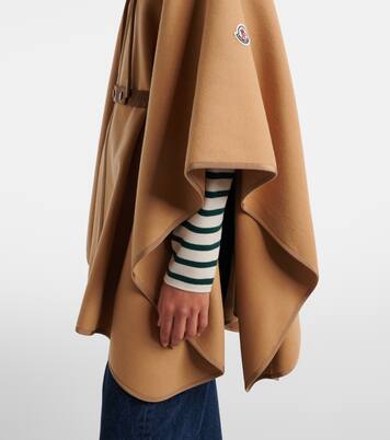 Belted wool-blend cape | Moncler