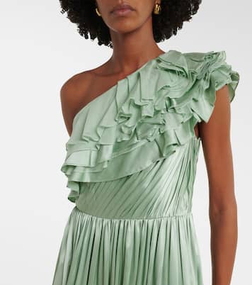 Avalina one-shoulder ruffled silk maxi dress | Ulla Johnson