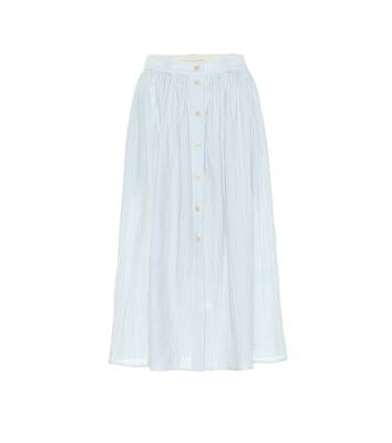 Olivo gingham cotton midi skirt | Brock Collection