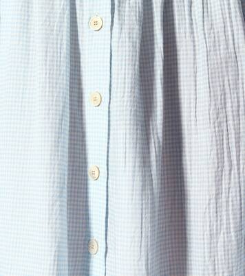 Olivo gingham cotton midi skirt | Brock Collection