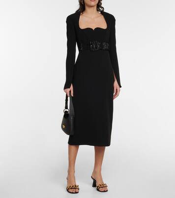 Robe midi en soie | Versace