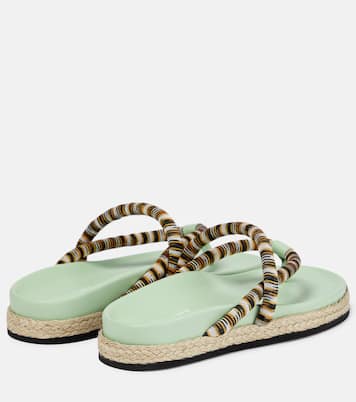 Sandalen mit Häkelstrick | Missoni