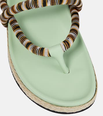 Sandalen mit Häkelstrick | Missoni