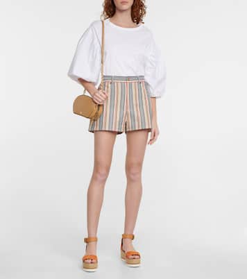 Gestreifte Jeansshorts | See By Chloé