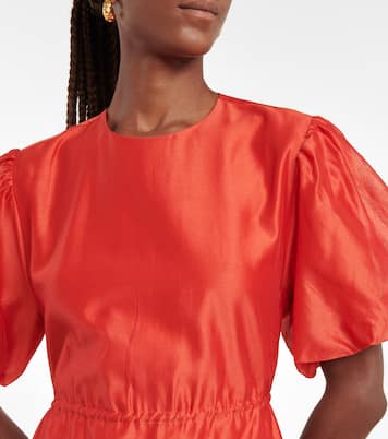 Robe Lucelia en coton et soie | SIR