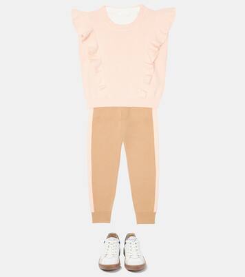 Cable-knit cotton and wool sweater | Chloé Kids