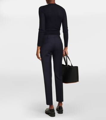 High-rise wool pants | Gabriela Hearst