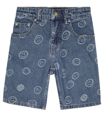 Art printed denim shorts | Molo
