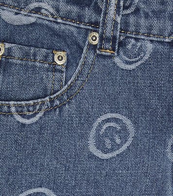 Art printed denim shorts | Molo