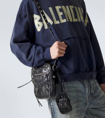 Sweat-shirt à capuche Tape en coton | Balenciaga
