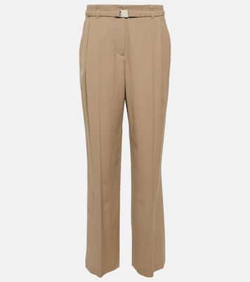 Pantalon droit en laine mélangée | Brunello Cucinelli