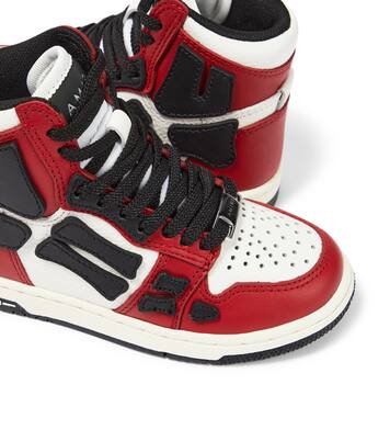 Skel Top leather high-top sneakers | Amiri Kids