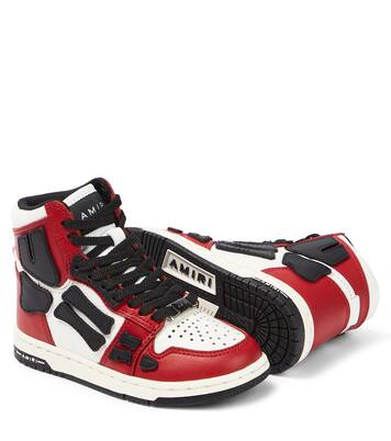 Skel Top leather high-top sneakers | Amiri Kids