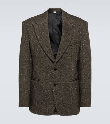 Herringbone wool-blend jacket  | Winnie New York