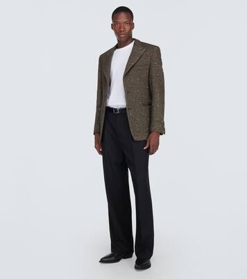 Herringbone wool-blend jacket  | Winnie New York