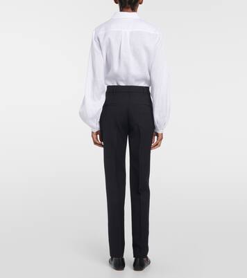 Francisco high-rise straight wool pants | Gabriela Hearst